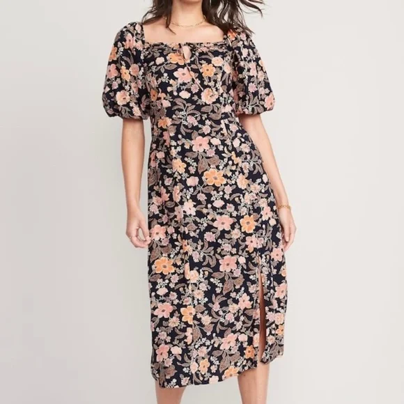sleeveless shirt midi dress Nothing But Chic Blue Polka Dot Cotton Sleeveless Midi Dress